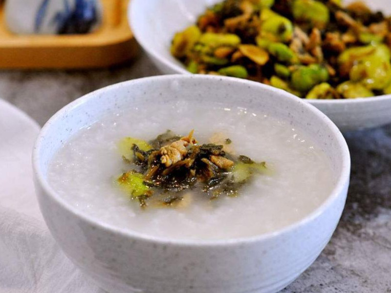 烧腊档-咸菜白粥